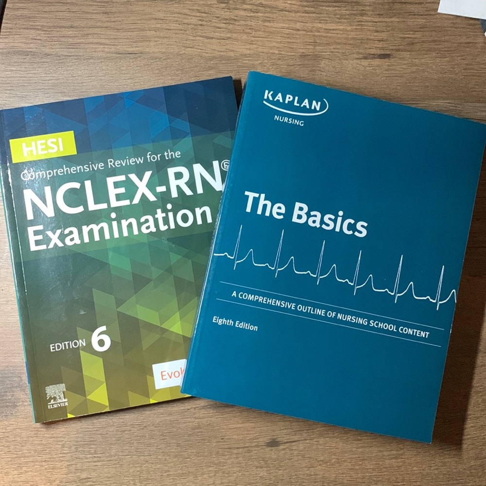 Hesi Comprehensive Review & Kaplan Nursing books
